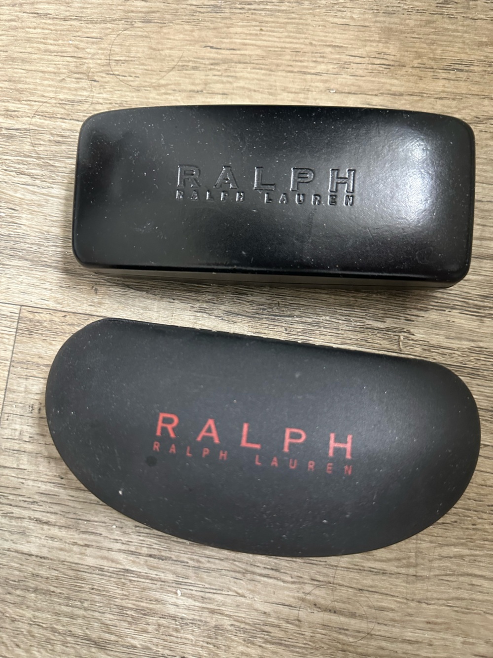 Ralph Lauren Black Sunglasses Case Duo with Red Logo

Two cases for one price